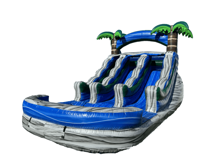 13Ft Dual Boulder Dash Inflatable Water Slide (WS603)