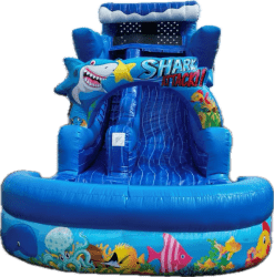 Shark1 1749057107 18FT Shark Attack Inflatable Water Slide