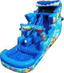 Shark2 1749057107 18FT Shark Attack Inflatable Water Slide
