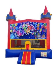 Happy Birthday Bounce House (B138)