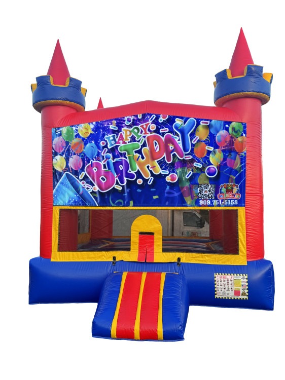 Happy Birthday Bounce House (B138)