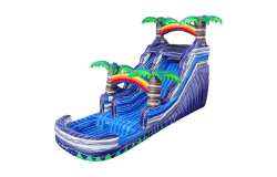 18FT Purple Tropical Water Slide